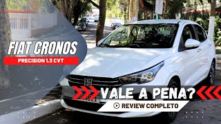 FIAT CRONOS PRECISION 13 CVT  CONSUMO  REVIEW COMPLETO [upl. by Mcnully670]