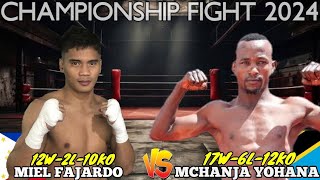 DEC 6 2024 GRABE COMEBACK FIGHT Miel Fahardo Philippines vs Mchanja Yohana Tanzania Fight 2024 [upl. by Alim]