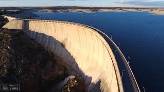 A vista de dron Presa de Almendra [upl. by Camella559]