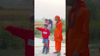 Mera skating dekhne ke liye bacche daude chale aaye shorts skating advik viral [upl. by Oralia]