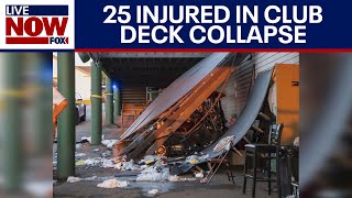 Deck Collapse 25 hurt after fall at Montana country club  LiveNOW from FOX [upl. by Rodolfo]