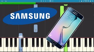 Samsung Galaxy Morning Flower Theme  Alarm Ringtone Piano Tutorial  How To Play [upl. by Rabbi]