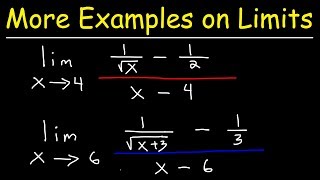 Evaluating Limits With Fractions and Square Roots [upl. by Omissam]