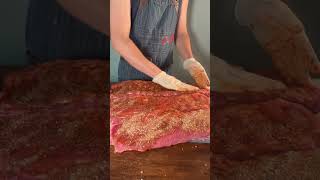 OvenBaked BBQ Ribs🍖🔥 food bbq meat foodie cooking delicious yummy ribs homemade chef [upl. by Akihsar]