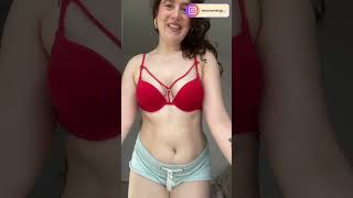 ITS MY BDAY🎂 RED PUSH UP BRA TRY ON Venus Energy TryOn  Natural Body [upl. by Westphal]