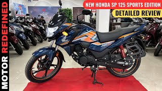 All New Honda SP 125 Sports Edition 2023 Model Detailed Review  On Road Price MIleage amp Exhaust [upl. by Meece]