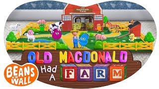 Old MacDonald Had a Farm  Kids Songs  Beans in the Wall [upl. by Vano]