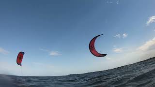 Kite boarding Brighton QLD 181024 Gusty NNE winds [upl. by Trenna114]