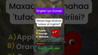 English iyo Somali quiz [upl. by Mesics179]