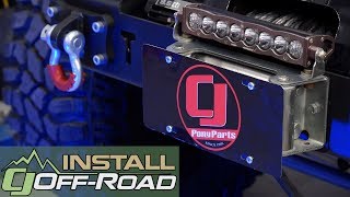 Winch Mounted Roller Fairlead STO N SHO License Plate Bracket Installation [upl. by Annazus]