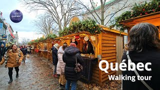 4K 🇨🇦 Marché de Noël Allemand🎄 The German Christmas Market  Quebec Walking Tour November 2024 [upl. by Chaney]