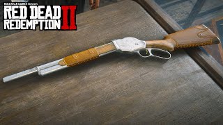 RED DEAD REDEMPTION 2  REPEATING SHOTGUN Weapons Customization amp Showcase [upl. by Mochun]