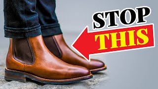 STOP Wearing Chelsea Boots Wrong Style YOUR Fall Footwear Correctly [upl. by Letney]