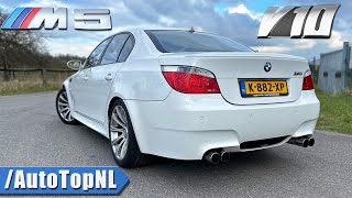 BMW M5 E60 V10  REVIEW on Autobahn by AutoTopNL [upl. by Fritz]