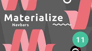 Materialize Tutorial 11  Navbars desktop amp mobile [upl. by Macario]