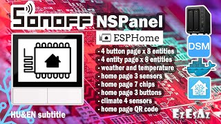 41 Introduction of Sonoff NSPanel flashed with ESPHome [upl. by Jolee]