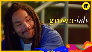 grownish Season 5 Episode 1  Aaron Opens Up To Zoey  Freeform [upl. by Ahsennek500]