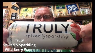 Truly Sparkling Spiked Seltzer Water 5 ABV WILD BEERY [upl. by Touber671]