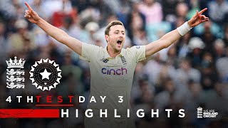 Rohit Shines for India  England v India  Day 3 Highlights  4th LV Insurance Test 2021 [upl. by Llemij]