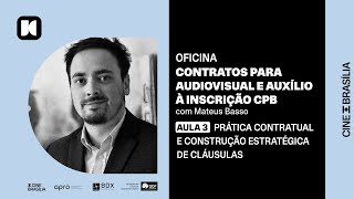 Oficina Contratos de Audiovisual e CPB  3 Prática ContratualConstrução de Cláusulas  Mateus Basso [upl. by Anahahs]