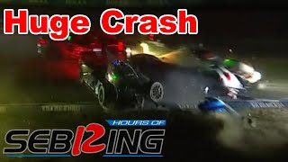 Huge Crash During The 2023 12 Hours Of Sebring [upl. by Don627]