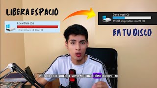 Cómo LIMPIAR Y LIBERAR espacio en mi computadora 🖥 Windows 10 8 y 7 Sin programas 💽 [upl. by Eiclud]