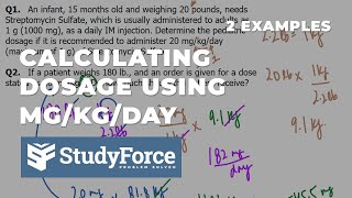 Calculating dosage using MgKgDay [upl. by Hester]