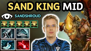 🔥 736c TOPSON SAND KING Midlane Sandshroud 🔥 Sand King Midlane  Dota 2 [upl. by Sueahccaz]