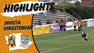 Highlights  Folkestone Invicta 32 Kingstonian  Isthmian Premier Division [upl. by Lokkin398]