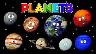 Learn 8 Planets of the Solar System  Preschool Toddler Learning Video [upl. by Onofredo]