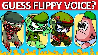 FNF Guess Flippy Character by Their Voice  Guess The Character  Happy Tree Friends FNF Mod [upl. by Rubliw]