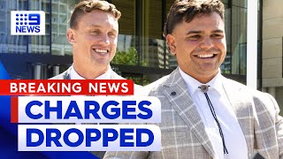 Charges against NRL stars Latrell Mitchell and Jack Wighton dropped  9 News Australia [upl. by Tsirhc]