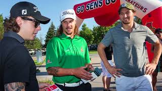 Senators play golf look forward to season [upl. by Ahsinar]