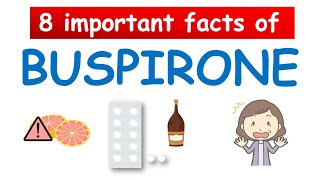 8 Important facts of Buspirone HCl BuSpar 5 mg and 10 mg [upl. by Alyda]