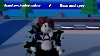 Stands awakening update and new bossnew spec [upl. by Chipman13]