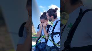 bungee jumping together couple ❤️😍😘shorts bungeejumping adventuretravel adventure couple love [upl. by Gnel393]