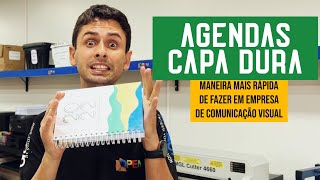 COMO FAZER AGENDA CAPA DURA DE UMA MANEIRA SUPER RÁPIDA E PRÁTICA [upl. by Ailaza]