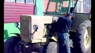 How to start a russian MTZ tractor [upl. by Rad]