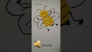 Honey Bee drawing for kids ✨️ drawing forkids bee painting for kids [upl. by Yl]