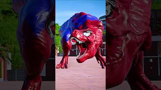 SpiderMan TREX vs Captrain America Carnotaurus Dinosaurs Fight [upl. by Eryt647]