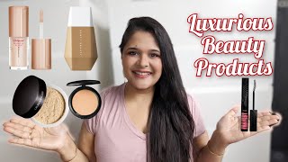 Luxury Glam Full Face Makeup Tutorial Using HighEnd Products [upl. by Haelam]