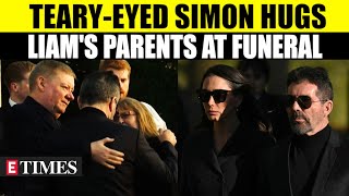 Simon Cowell Breaks Down Hugs Grieving Parents At Liam Payne’s Funeral  Watch Video [upl. by Wyatt]