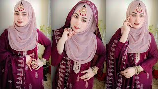 Hijab tutorial with tikli  Wedding special hijab style [upl. by Shrier]