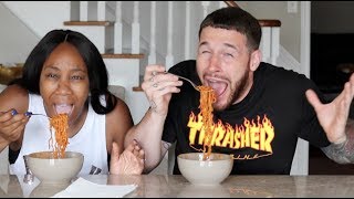 2X SPICY NUCLEAR NOODLE CHALLENGE Impossible  Finished the WHOLE thing [upl. by Tai]