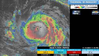 NOVEMBER 16 2024  12AM  TYPHOON MANYI PepitoPH [upl. by Petrina]