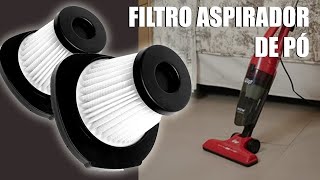 Como melhorar e limpar mais fácil o filtro do aspirador de pó [upl. by Suiramad495]