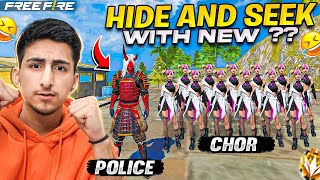 Hide And Seek With New Character Kassie😱😍49 Chor Vs 1 Police As Gaming  Free Fire India [upl. by Lohman]