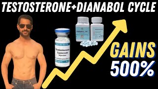 TESTOSTERONE  DIANABOL STEROID CYCLE FOR BEGINNERS FOR BULKING [upl. by Notnirb]