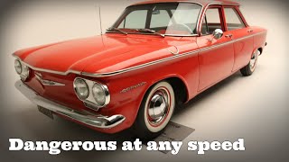 quotDangerous at any speedquot  Ralph Nader vs 19601969 Chevrolet Corvair [upl. by Mara]