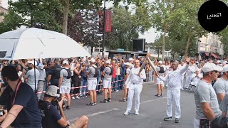 JO Paris 2024  parade de la flamme olympique à Aubervilliers 77 [upl. by Prospero]